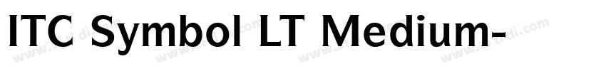 ITC Symbol LT Medium字体转换